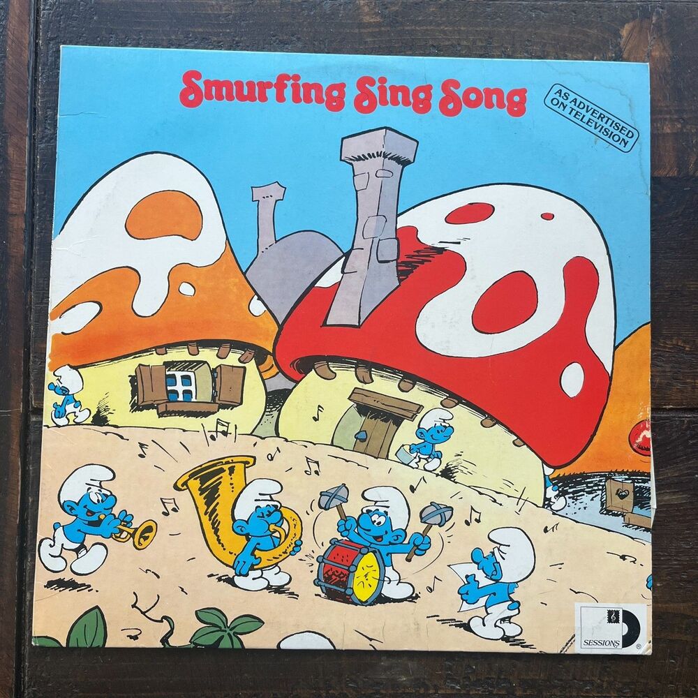 Smurfing Sing Song Vintage 1979 Vinyl LP Record Polydor The Smurfs